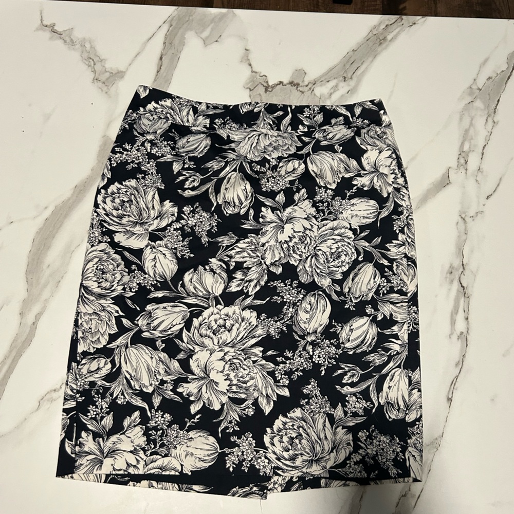 ann taylor floral pencil skirt